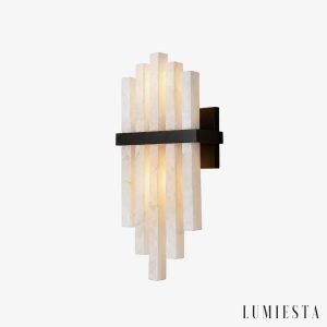 Umbia - kinkiet ścienny alabastrowy Ø 20 cm