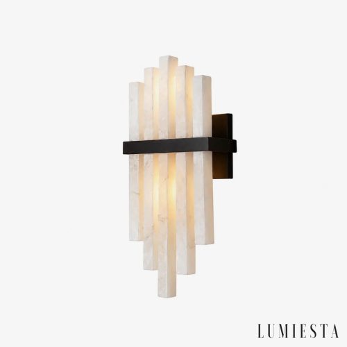 Umbia - kinkiet ścienny alabastrowy Ø 20 cm