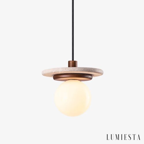 Vesparia - lampa wisząca trawertynowa Ø 20 cm