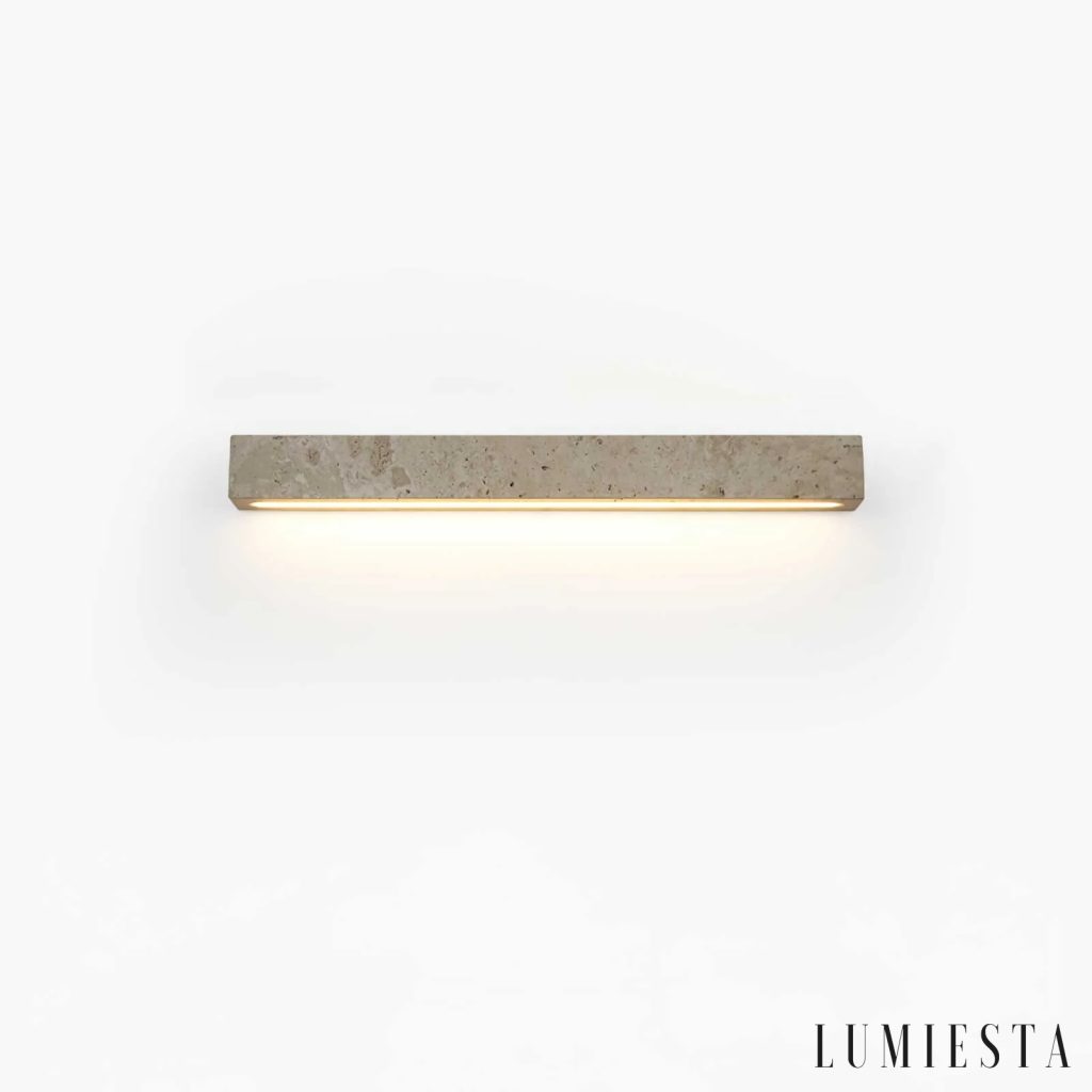 Vitia - kinkiet ścienny trawertynowy 48–58 cm
