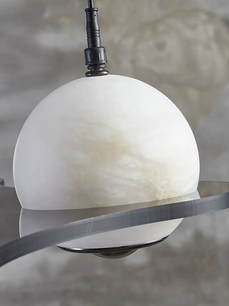 Coimbria - lampa wisząca miedziana 3-punktowa długość 90 cm