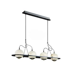 Coimbria - lampa wisząca miedziana 3-punktowa długość 90 cm