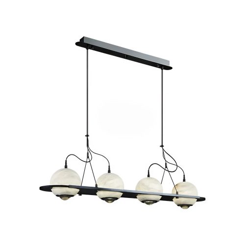 Coimbria - lampa wisząca miedziana 3-punktowa długość 90 cm