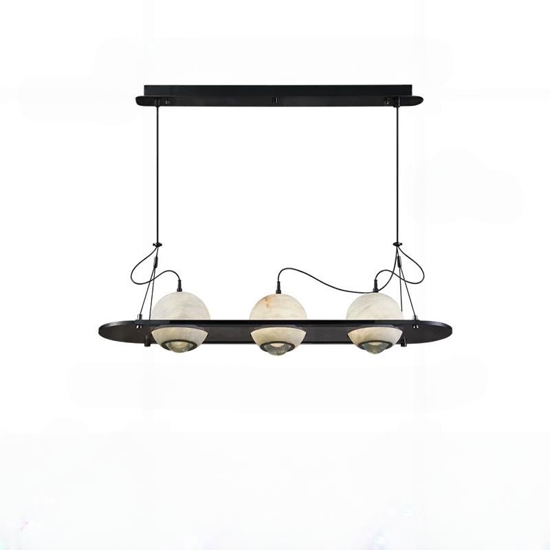 Coimbria - lampa wisząca miedziana 3-punktowa długość 90 cm