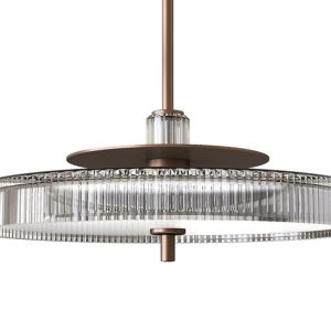 Vestia - lampa wisząca miedziana Ø 44 cm