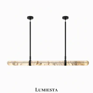 Lumiesta Veracia – lampa wisząca alabastrowa 90 cm, 120 cm, 150 cm
