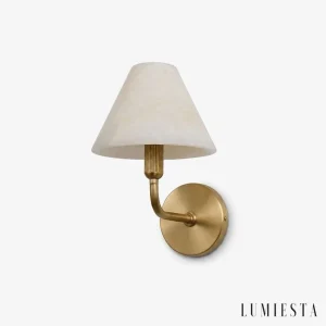 Cuenca - kinkiet ścienny alabastrowy Ø 24 cm - widok z przodu