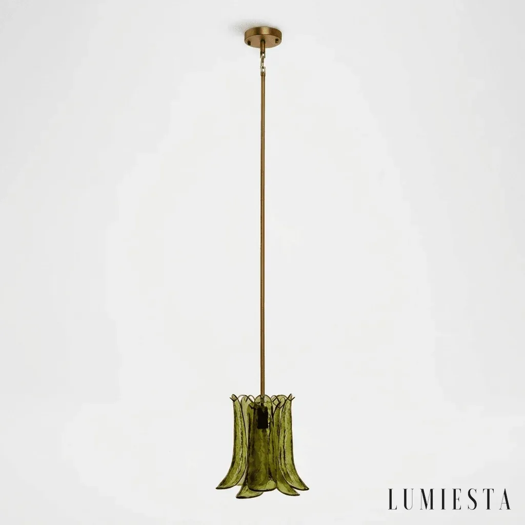 Dorsoduro - lampa wisząca szklana Ø 30 cm - przy włączonym świetle