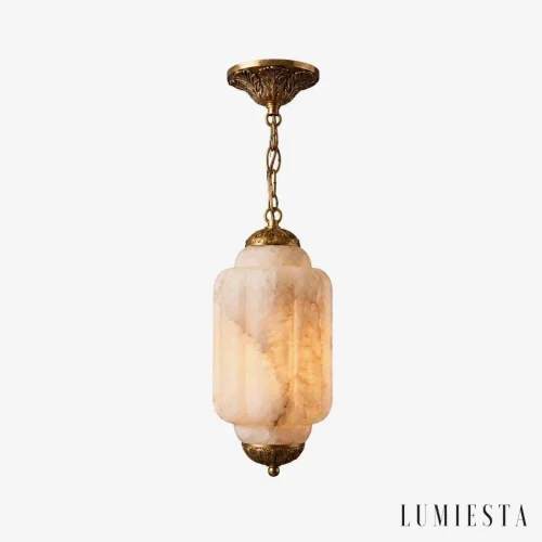 Prato - lampa wisząca alabastrowa Ø klosza: 16 cm - widok z przodu
