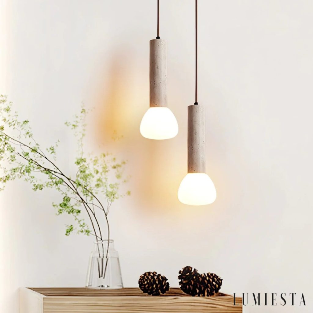 Macia - travertine pendant light Ø 12-50 cm