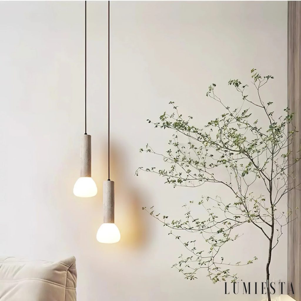 Macia - travertine pendant light Ø 12-50 cm