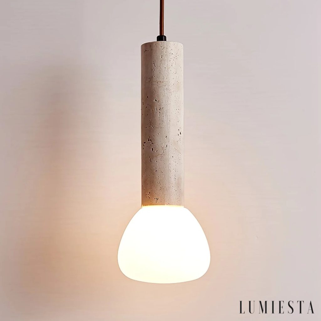 Macia - travertine pendant light Ø 12-50 cm