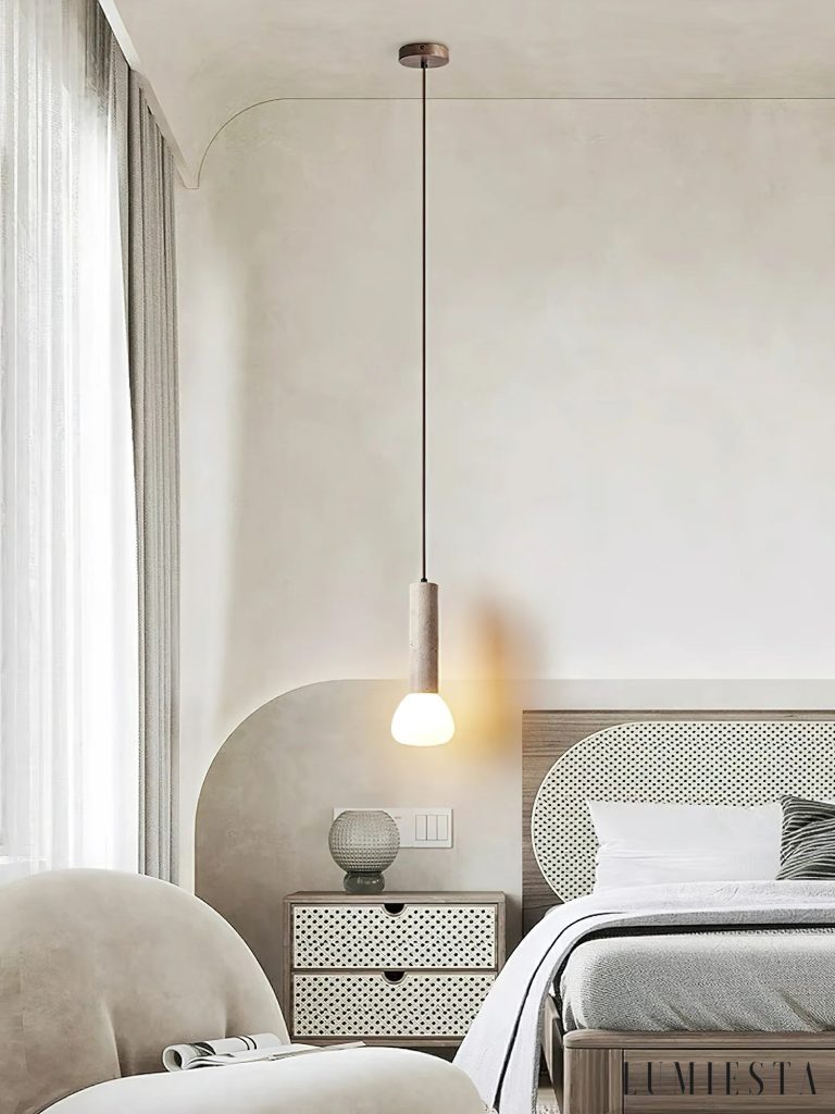Macia - travertine pendant light Ø 12-50 cm
