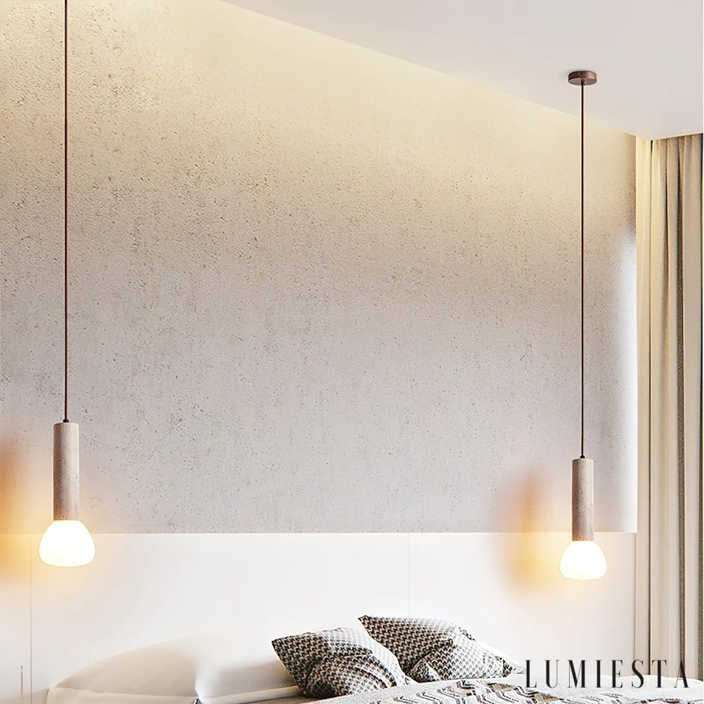 Macia - travertine pendant light Ø 12-50 cm
