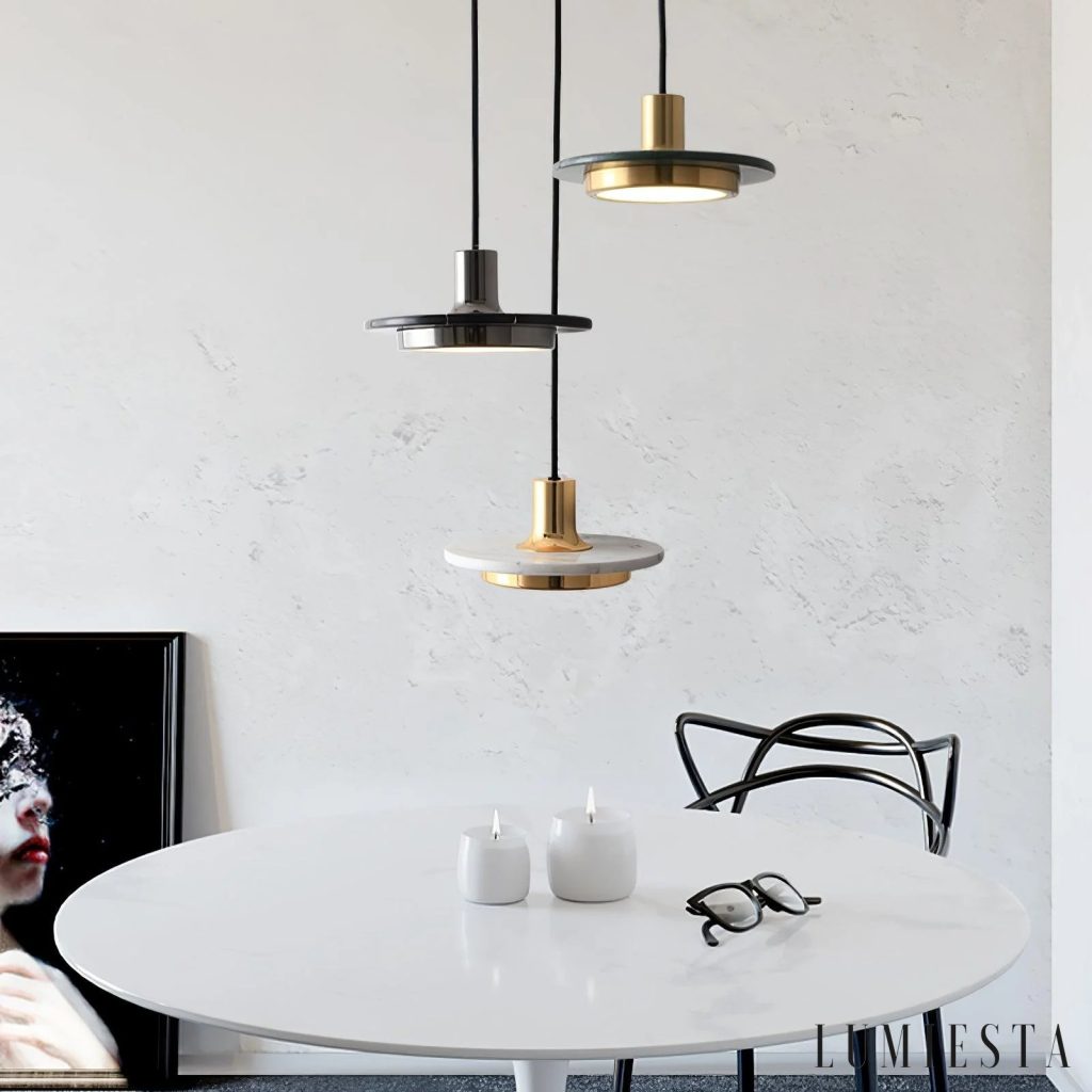 Crisia - marble pendant light Ø 20 cm