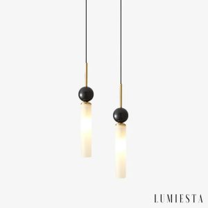 Matia - vertical marble pendant light