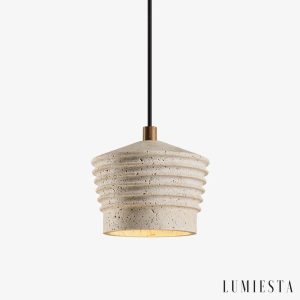 Giglia - travertine pendant light Ø 15 cm
