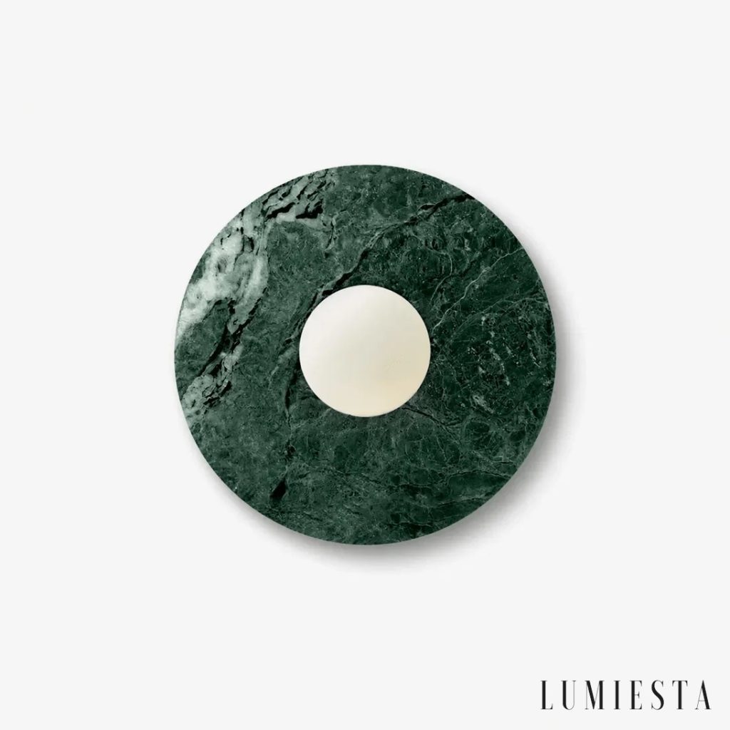 Domulia - round glass disc wall light