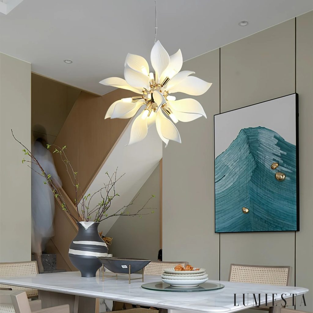 Brillia - round ceramic chandelier Ø45-80 cm