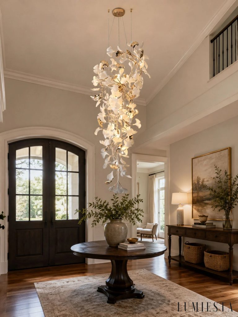 Presia - cascading ceramic chandelier