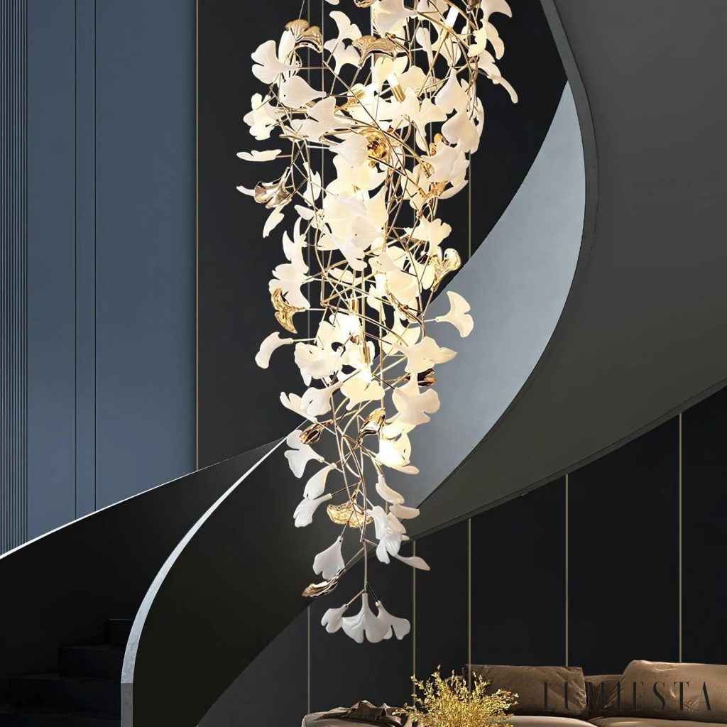 Presia - cascading ceramic chandelier