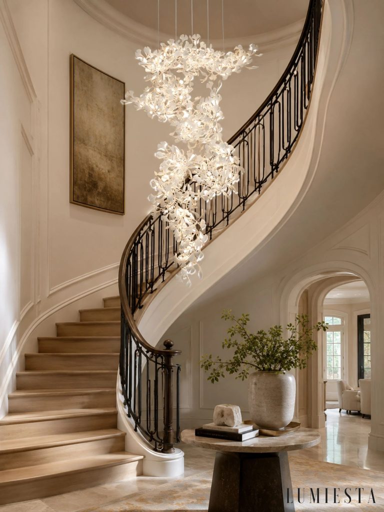 Horyzmia - round ceramic chandelier Ø 80-120 cm