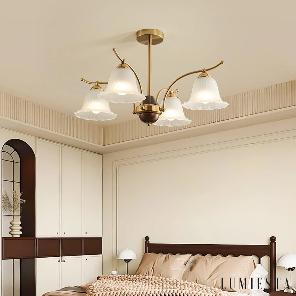 Pamia - round glass chandelier Ø 70-87 cm