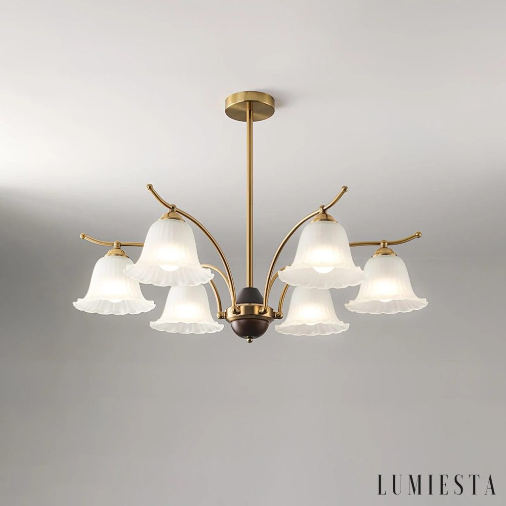 Pamia - round glass chandelier Ø 70-87 cm