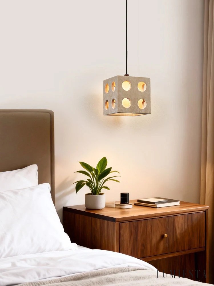 Comporia - travertine pendant light Ø 13.5 cm