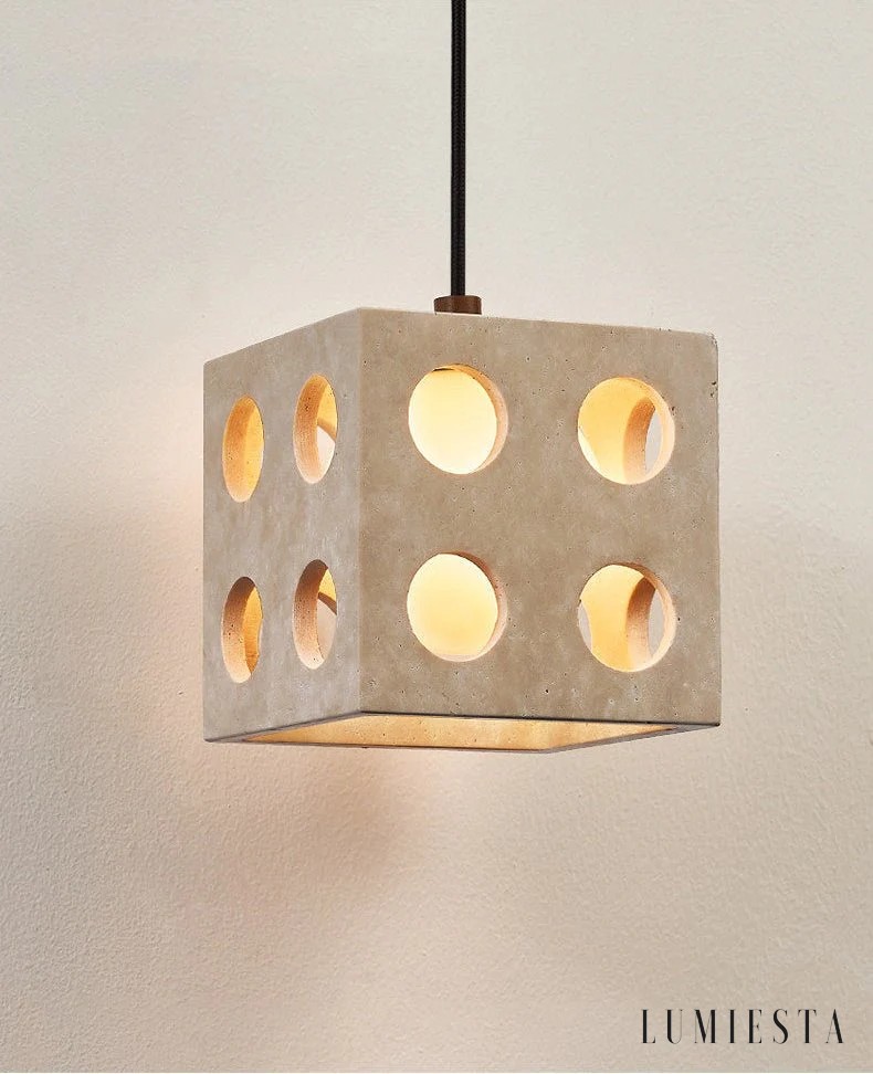 Comporia - travertine pendant light Ø 13.5 cm