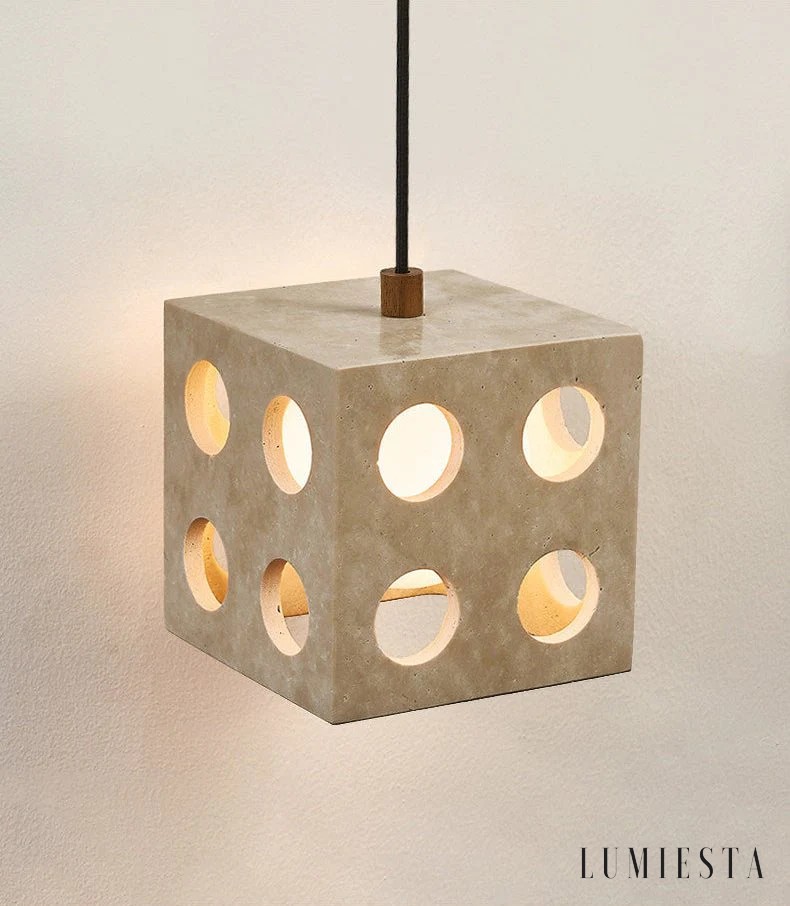 Comporia - travertine pendant light Ø 13.5 cm