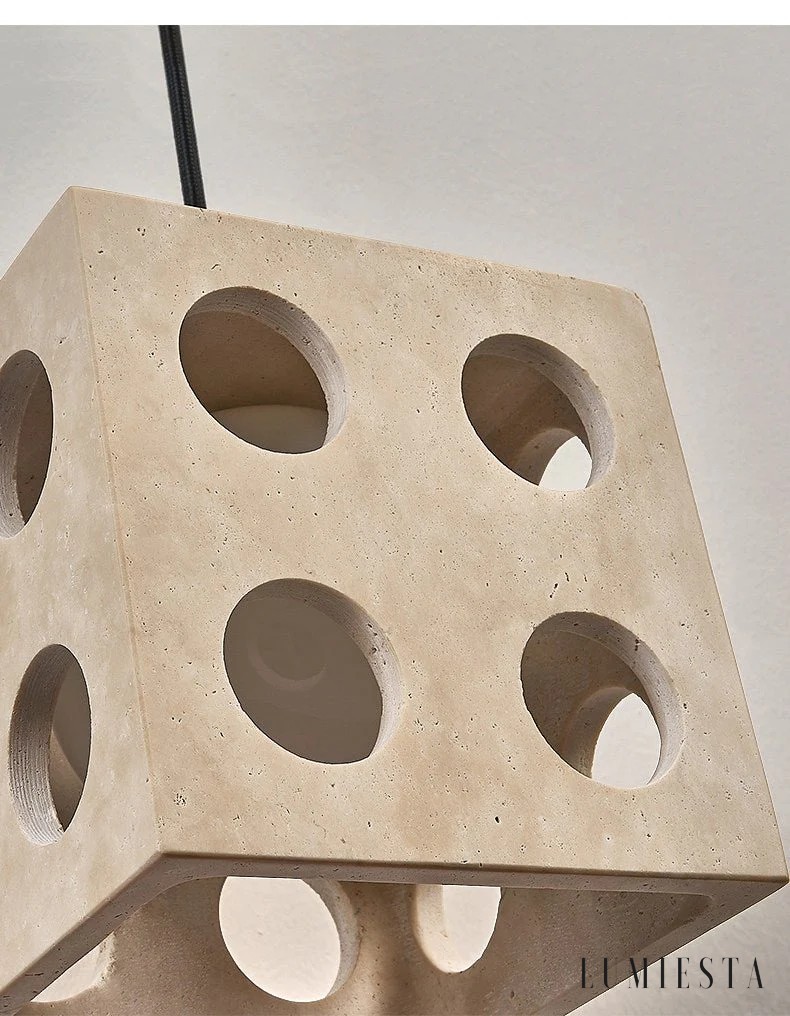 Comporia - travertine pendant light Ø 13.5 cm
