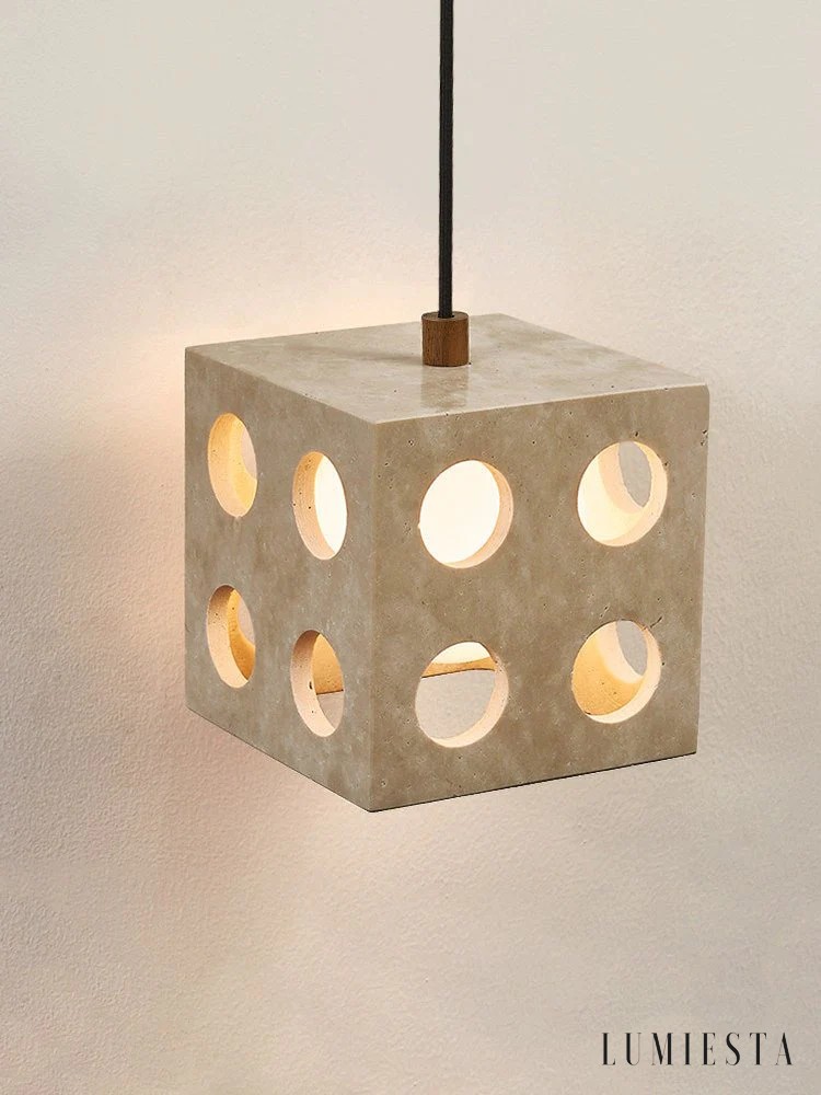 Comporia - travertine pendant light Ø 13.5 cm