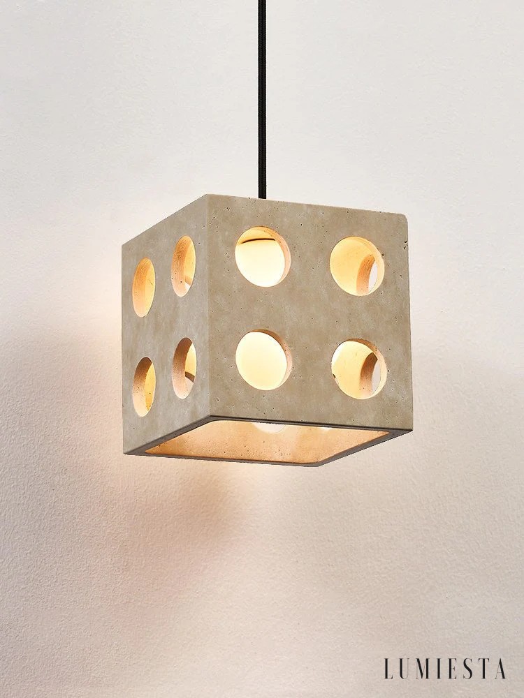 Comporia - travertine pendant light Ø 13.5 cm