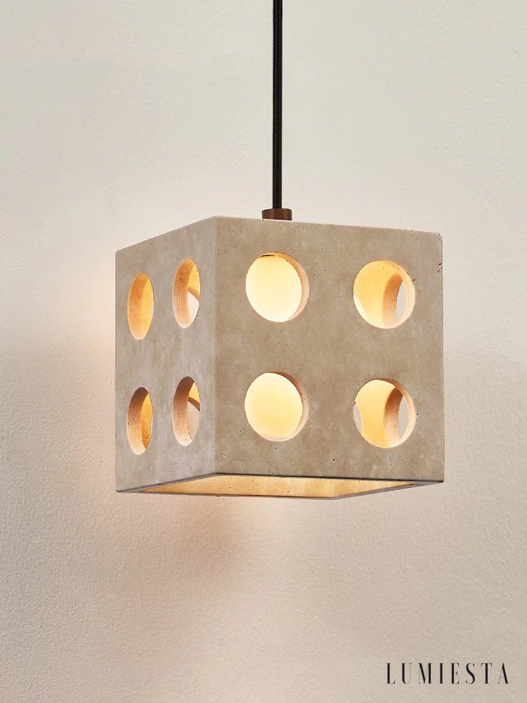Comporia - travertine pendant light Ø 13.5 cm