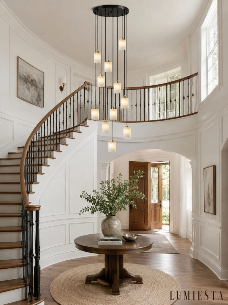 Nizzaria - alabaster cluster chandelier