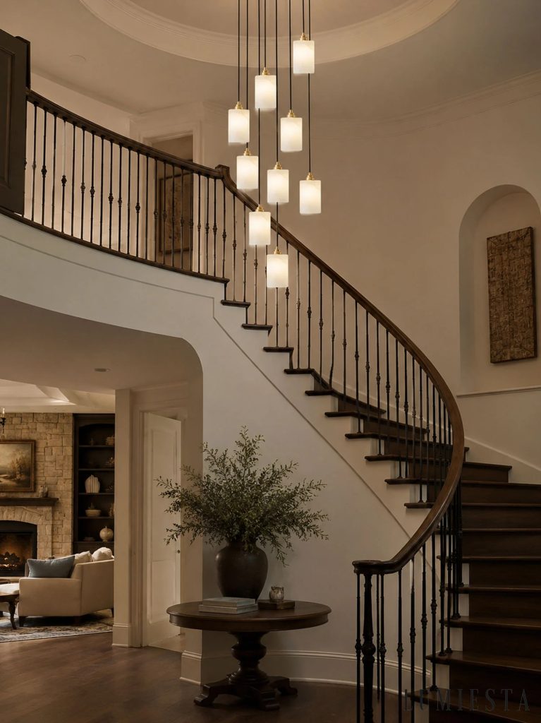 Nizzaria - alabaster cluster chandelier