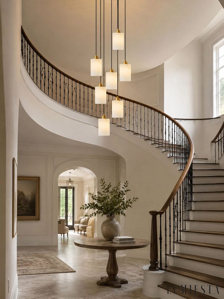 Nizzaria - alabaster cluster chandelier