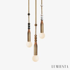 Magmaria - marble pendant light Ø 8 cm