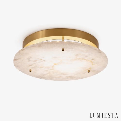 Cortia - alabaster disc ceiling light