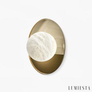Chmuria - alabaster wall light Ø 33–44 cm