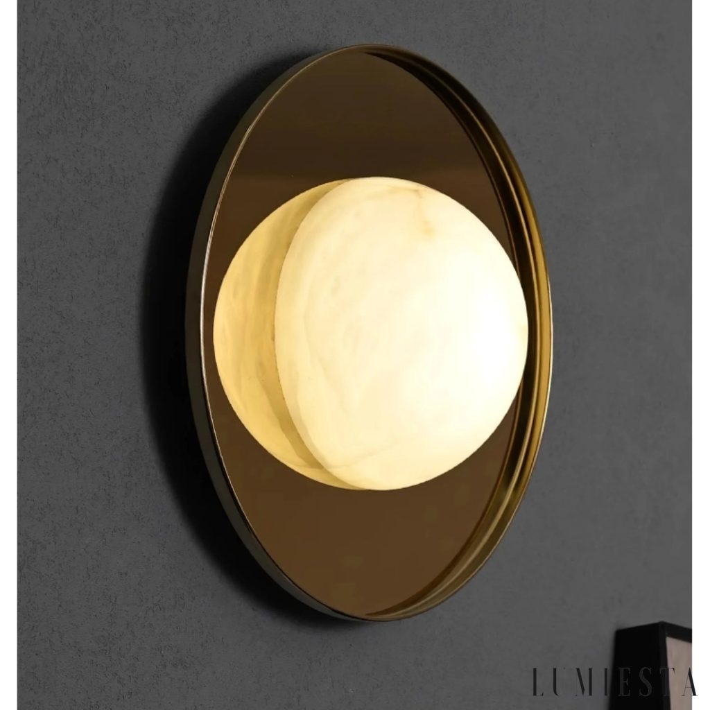 Chmuria - alabaster wall light Ø 33-44 cm