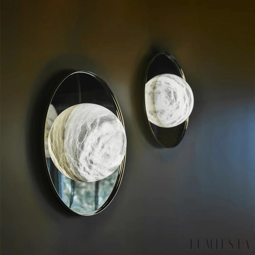 Chmuria - alabaster wall light Ø 33-44 cm