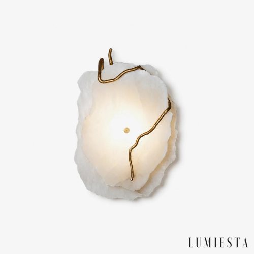 Rettania - alabaster wall light with branch motif Ø 25-37 cm