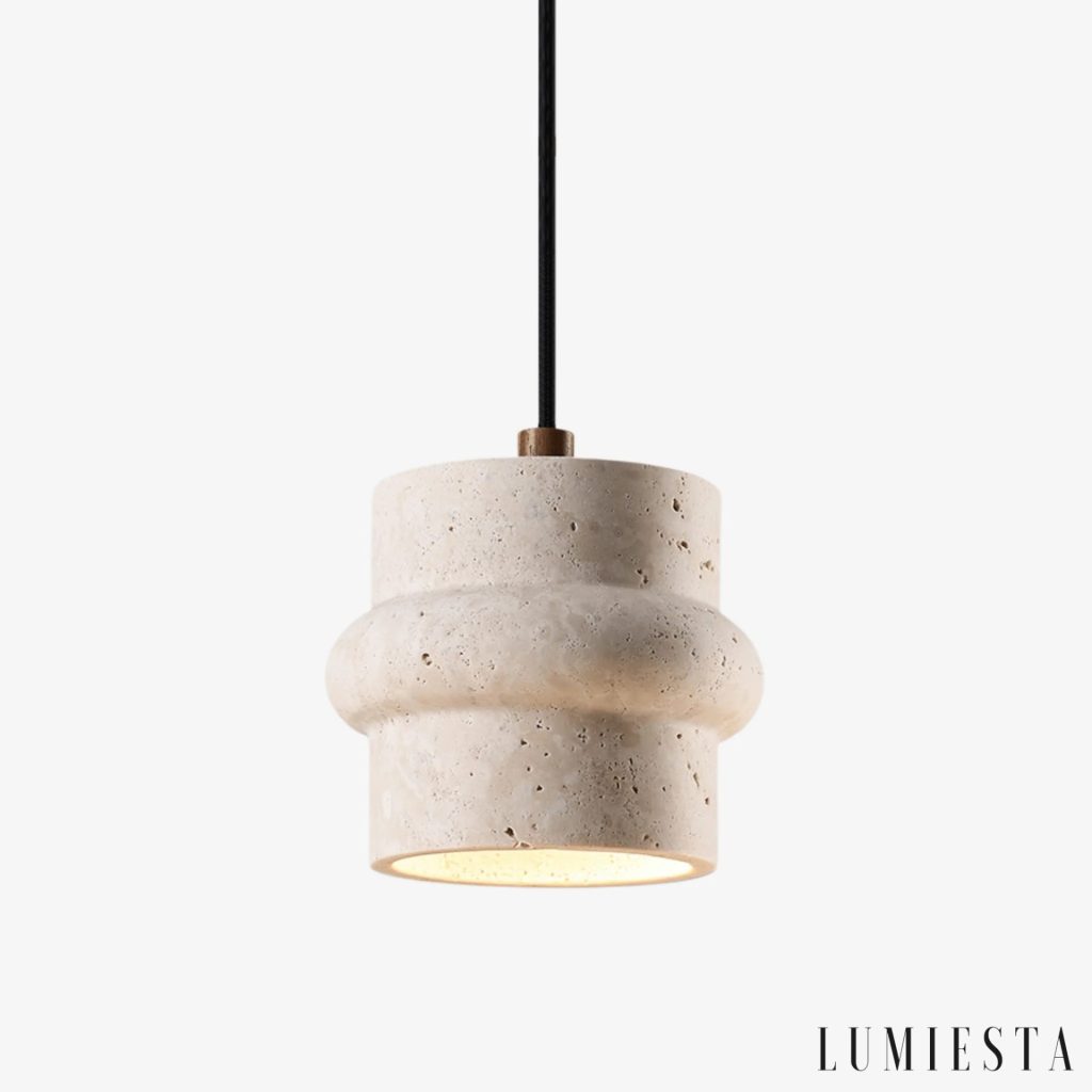 Adriaticia - travertine pendant light Ø 14 cm