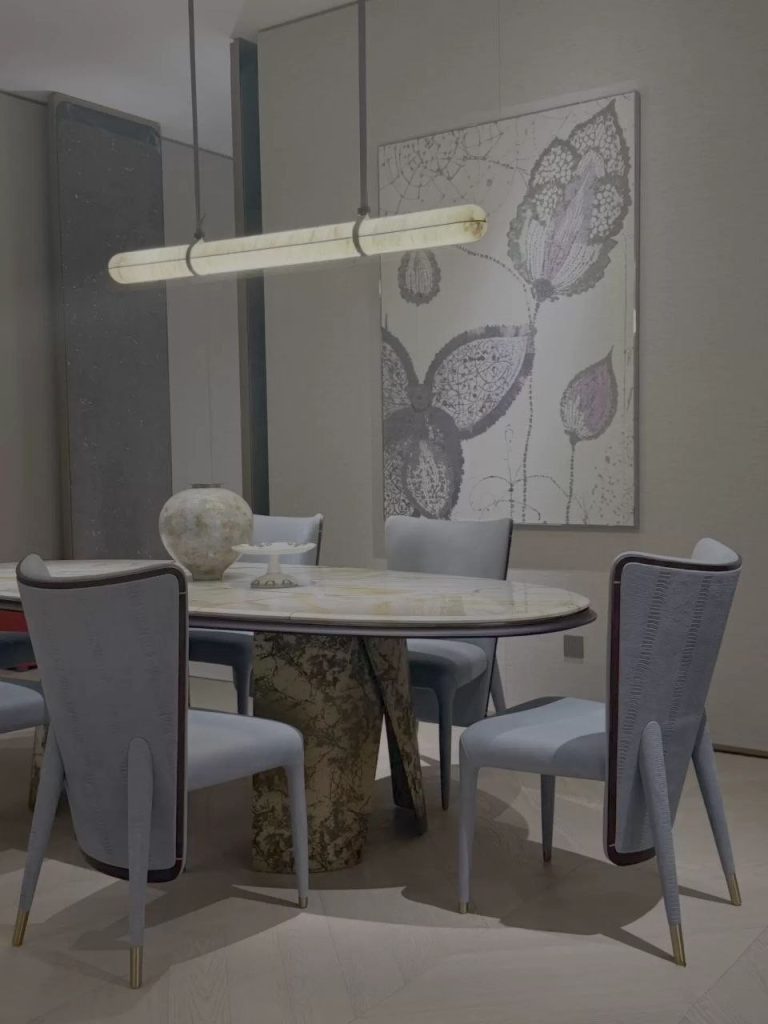 Veracia - alabaster pendant light 90 cm, 120 cm, 150 cm