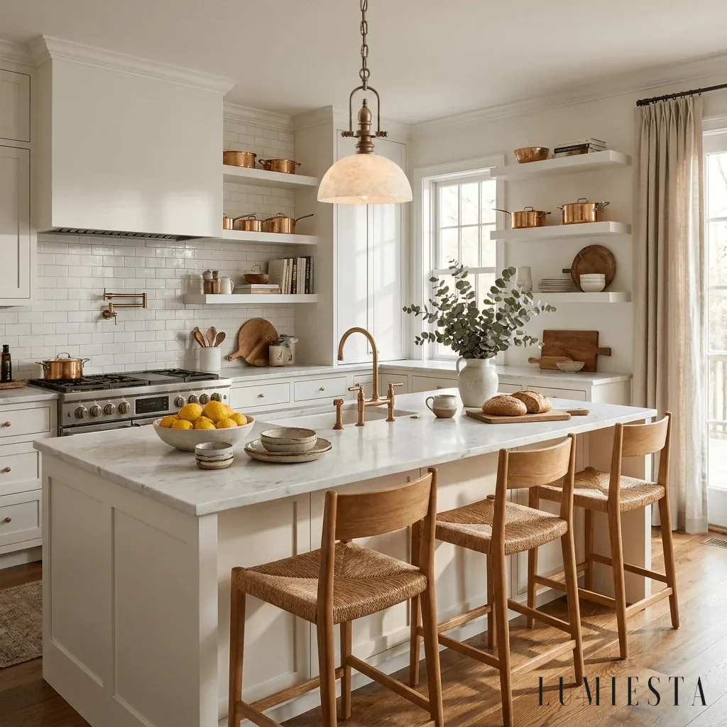 Cortona - alabaster dome pendant light - shade and base detail