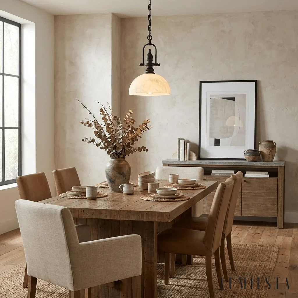 Cortona - alabaster dome pendant light - mounting detail