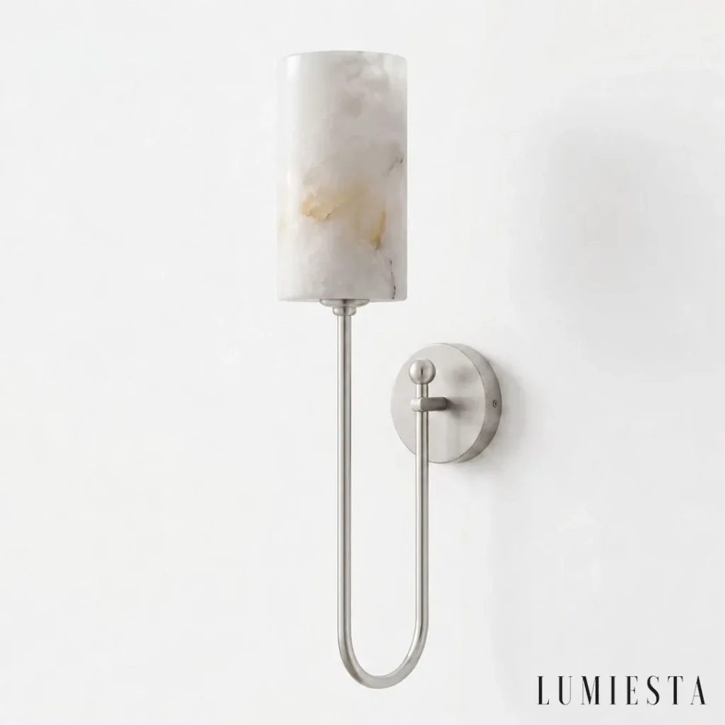 Casole - alabaster wall light Length 12 cm - in daylight