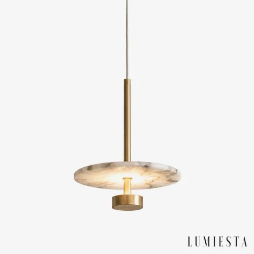 Montaione - lampa wisząca alabastrowa Ø 20 cm - widok z przodu